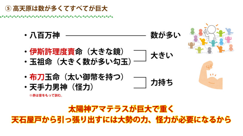 ⑤数が多くてすべてが巨大