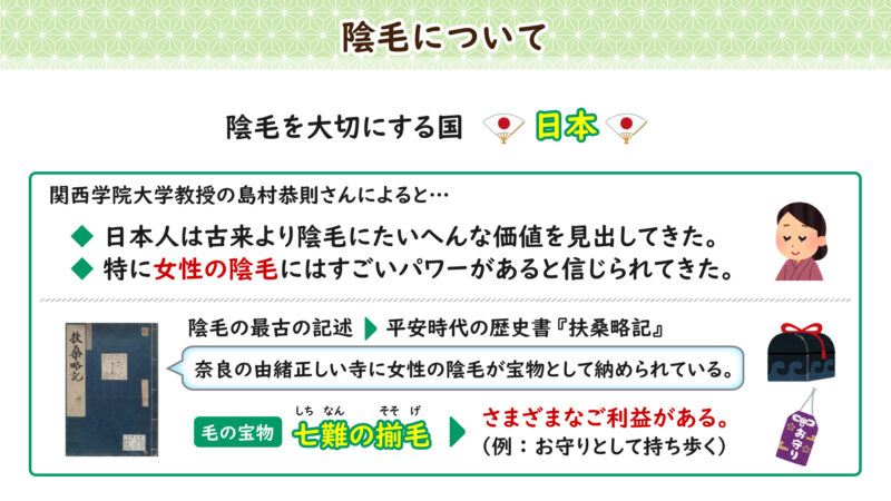 陰毛説について②