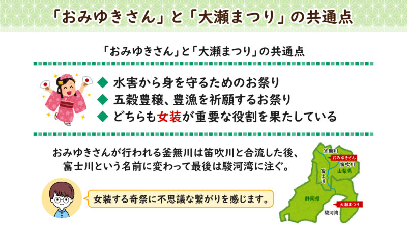 おみゆきさんと大瀬まつりの共通点